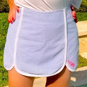 Lilly Pulitzer Mini, Sz 0, Cutest & coolest Cotton Seersucker Skort EVER!